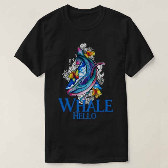 T-shirt Baleine Hello 3 (Design devant)