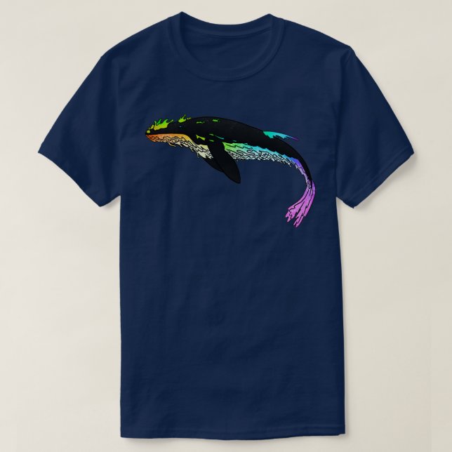 T-shirt Baleine noire (Design devant)