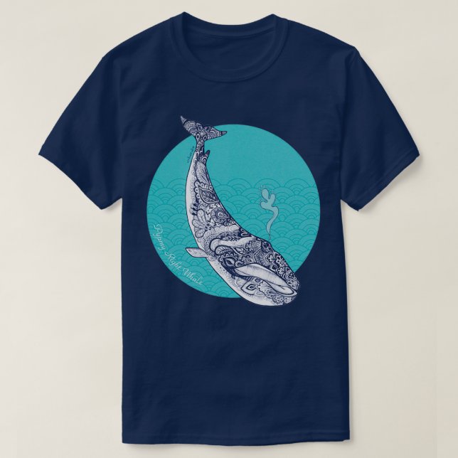 T-shirt Baleine noire Pypmy (Design devant)