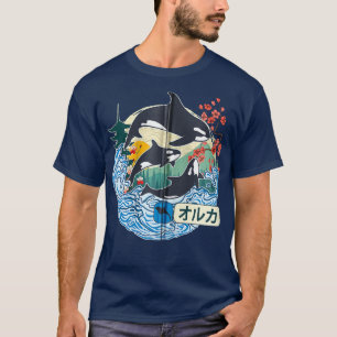 T-shirt Baleine Orca japonaise Grande vague Kanagawa Japon