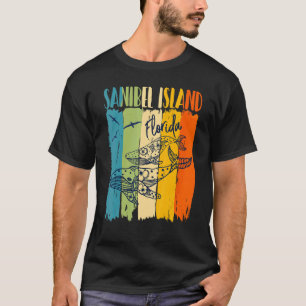 T-shirt Baleine Rétro Sanibel Island Floride Ami Correspon