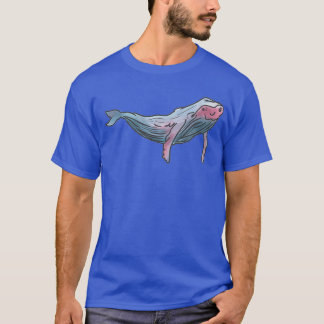 T-shirt Baleine rouge Abstraite