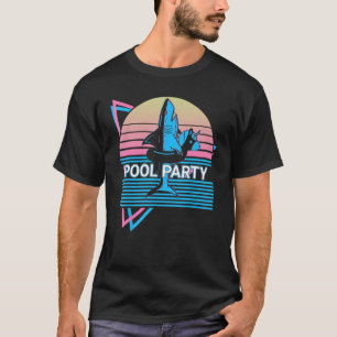T-shirt Baleine Shark Retro Pool Party