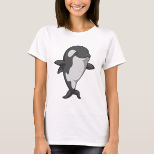 T-shirt Baleine tueuse au Yoga Fitness in Standing