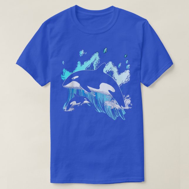 T-shirt Baleine tueuse Ocean Lover Idée cadeau Hommes Garç (Design devant)