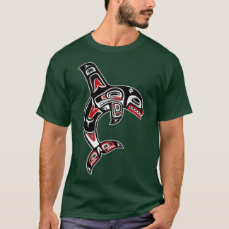 T-shirt Baleine tueuse orque autochtone du Nord-Ouest du P