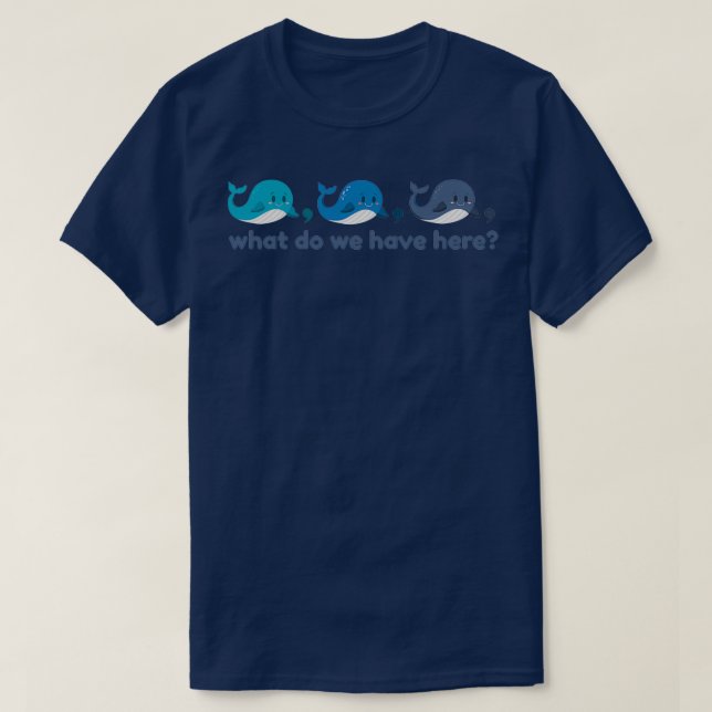 T-shirt Baleines assorties (Design devant)
