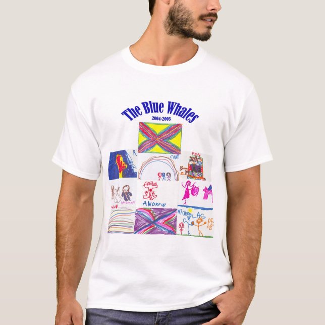 T-shirt Baleines bleues 2004-2005 de HMCDS (Devant)