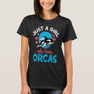 T-shirt Baleines Juste Une Fille Qui Aime Les Orques Orque