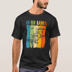T-shirt Baleines Retro Les Banques Extérieures Corresponda