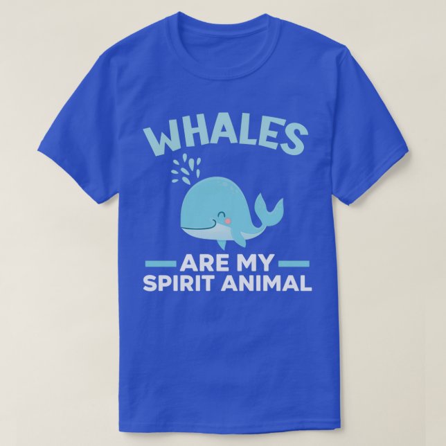 T-shirt Baleines Sont Mon Esprit Animal Mammifère Mer Sous (Design devant)