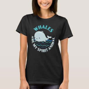 T-shirt Baleines Sont Mon Esprit Animal Marine Mammifère M