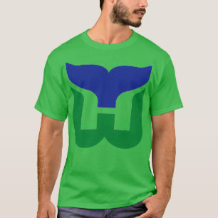 T-shirt Baleiniers rétro de hockey vintage Hartford
