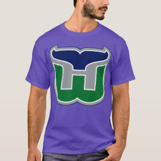 T-shirt Baleiniers rétro de hockey vintage Hartford 1
