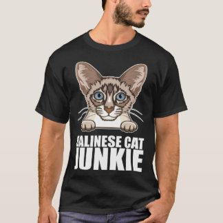 T-shirt Balinese cat junkie  1