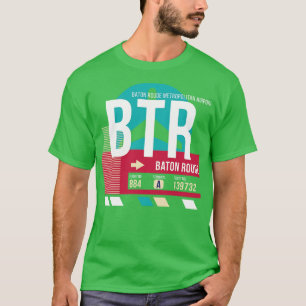 T-shirt Balise Bagage du code d'aéroport BTR Baton Rouge