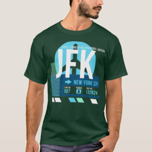 T-shirt Balise de bagage du code de l'aéroport JFK de New