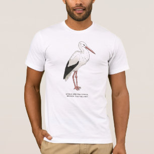 T-shirt baliverne de cigogne
