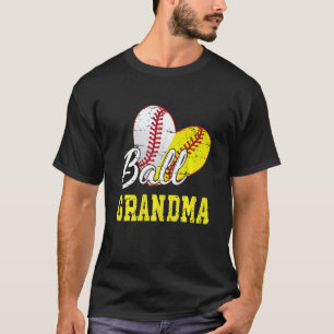 T-shirt Ball Grand-mère Softball Baseball Femmes Fête des 