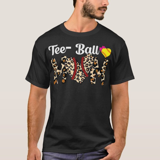 T-shirt Ball Maman Fête des Mères Tee Tee Teeball Maman Ba (Devant)