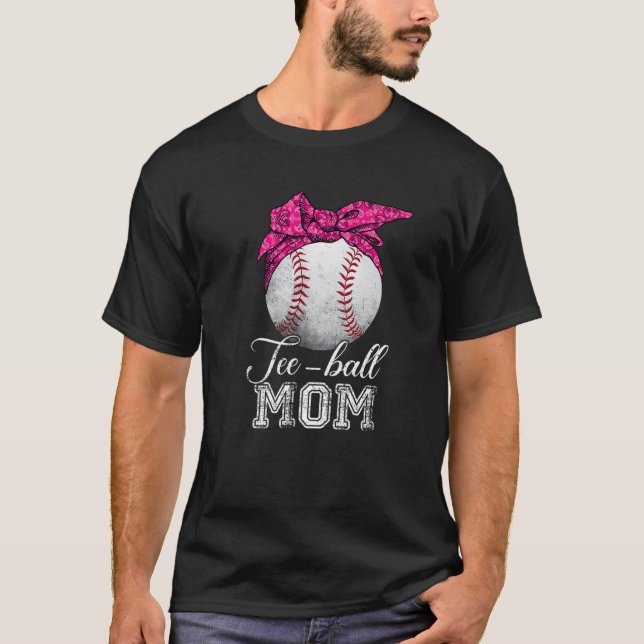 T-shirt Ball Maman Fête des mères Tee Tee Teeball Maman Me (Devant)