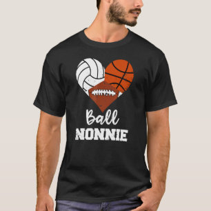 T-shirt Ball Nonnie Heart Volleyball Basketball N