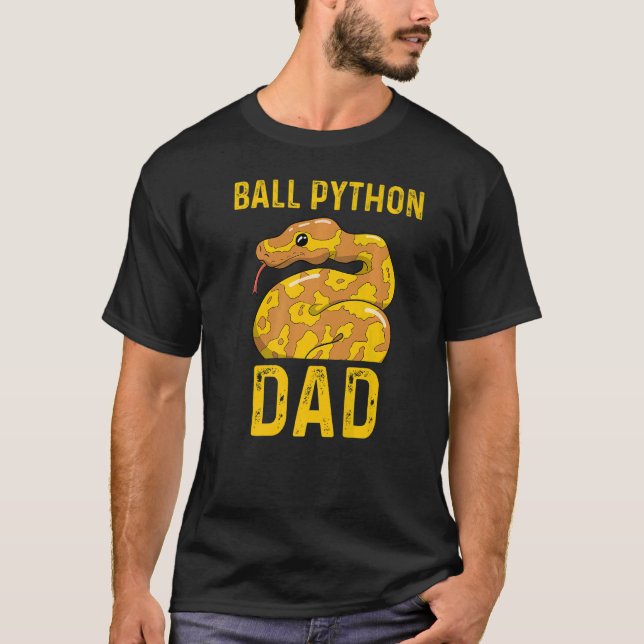 T-shirt Ball python Papa Snake Pet Owner 1 (Devant)