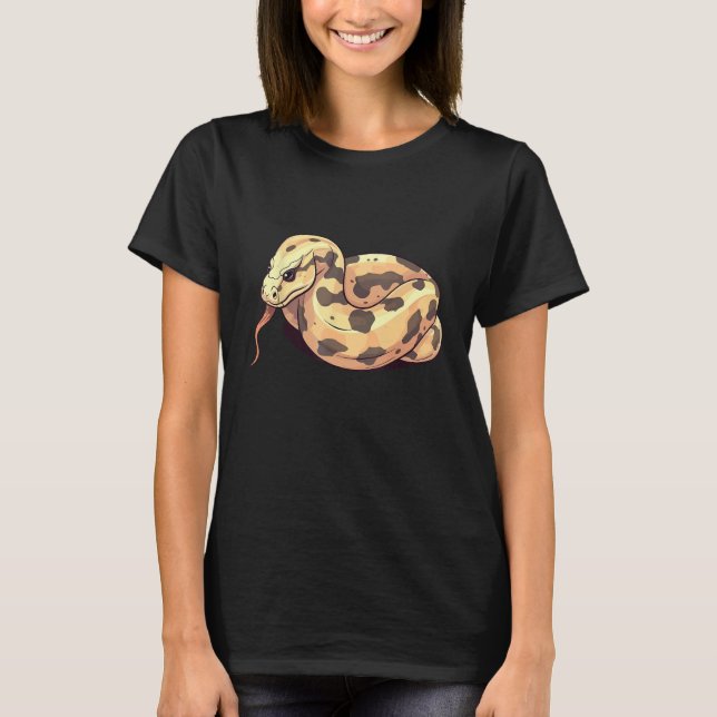 T-shirt Ball Python Snake  Reptile  Noodle Reptile Snek 4 (Devant)