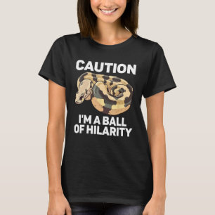 T-shirt Ball Python Snake Reptile Noodle Reptile Snek 6