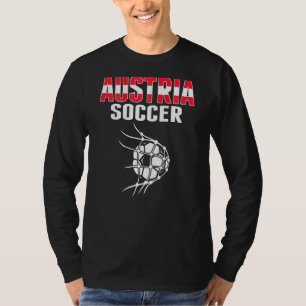 T-shirt Balle de football autrichien dans le filet  Suppor