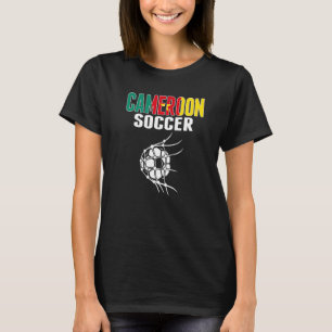 T-shirt Balle de football du Cameroun dans le filet Suppor