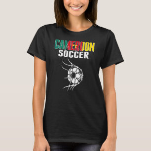 T-shirt Balle de football du Cameroun dans le filet Suppor