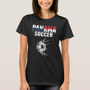 T-shirt Balle de football du Panama dans le filet   Suppor