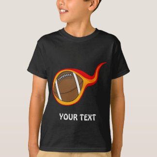 T-shirt balle de football flamboyante