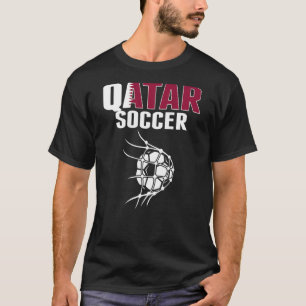 T-shirt Balle de football qatari dans le filet But  Suppor