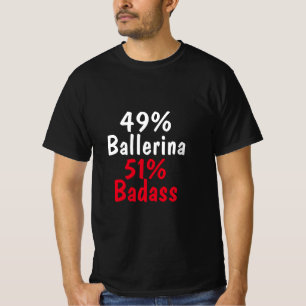 T-shirt Ballerina Badass