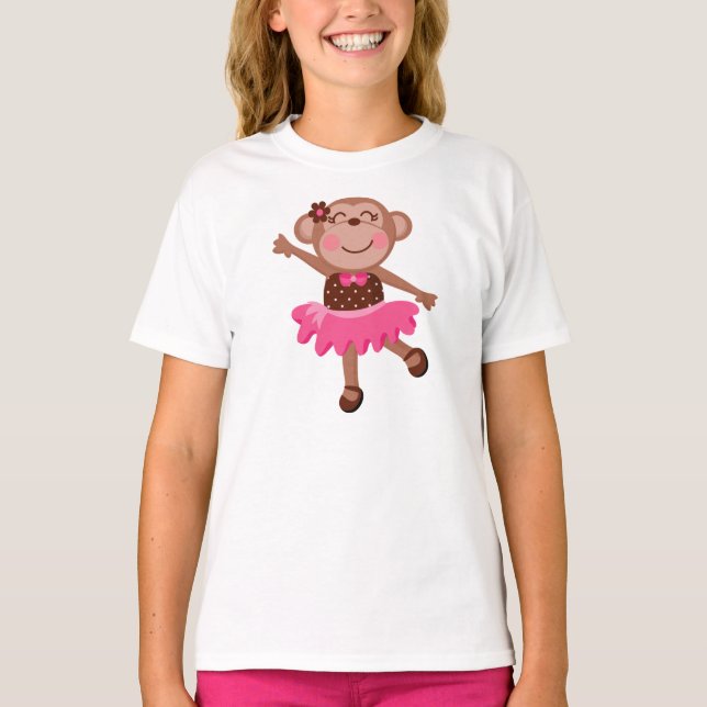 T-shirt Ballerine de singe (Devant)