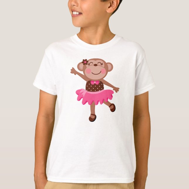 T-shirt Ballerine de singe (Devant)