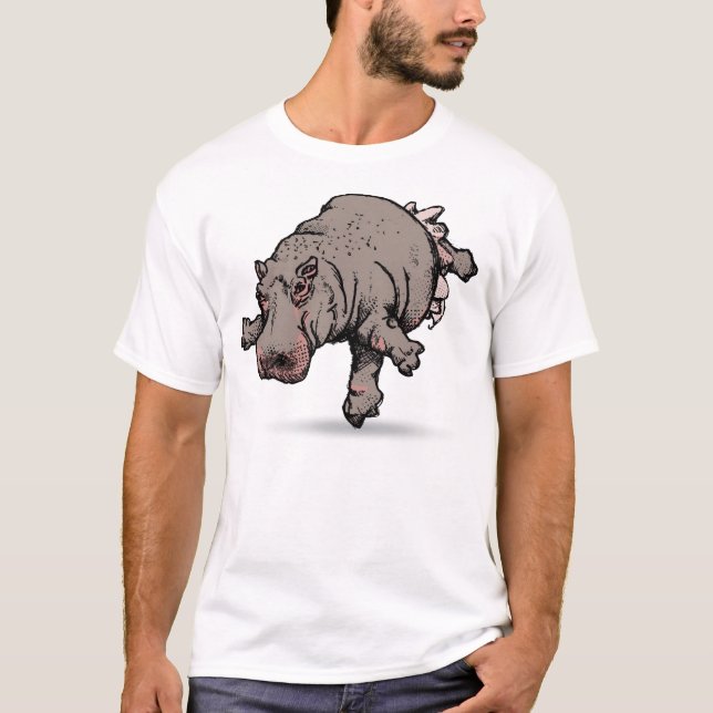 T-shirt Ballerine d'hippopotame (Devant)