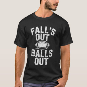 T-shirt Balles de football drôle de fan de sport à l'autom