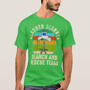 T-shirt Balles Scanner Recherche Secourt Équipe Funny ER N