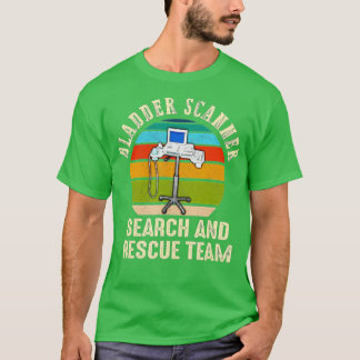T-shirt Balles Scanner Recherche Secourt Équipe Funny ER N