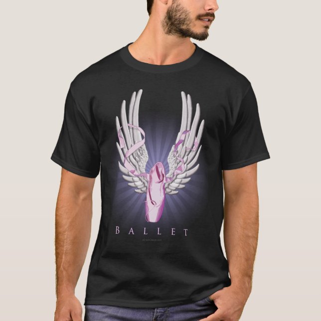 T-shirt Ballet à ailes (danse) (Devant)