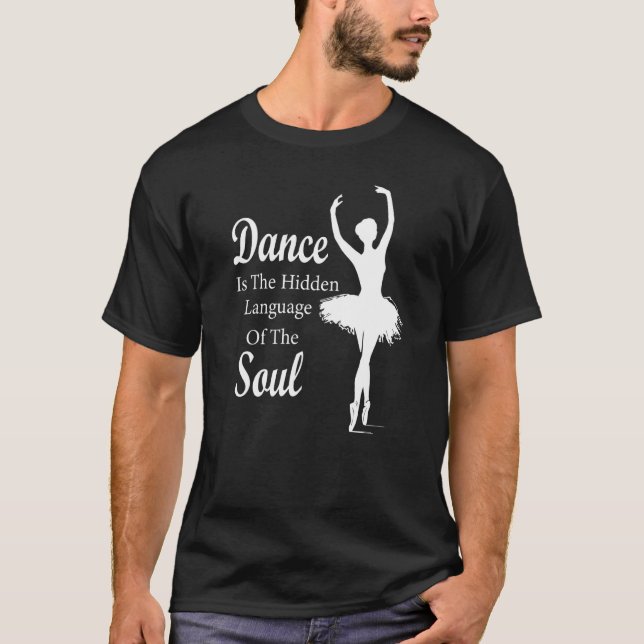 T-shirt Ballet Ballerina Dance est la langue cachée de t (Devant)