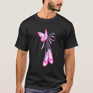 T-shirt Ballet Chaussures Papillon Danse Cool Danse Baller