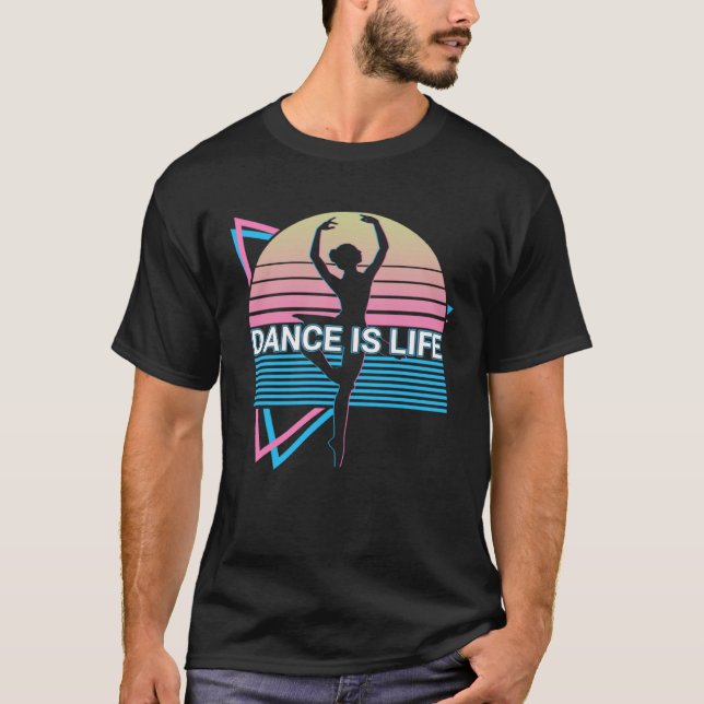 T-shirt Ballet Dance Ballet Dancing Ballerina Dance Is Lif (Devant)