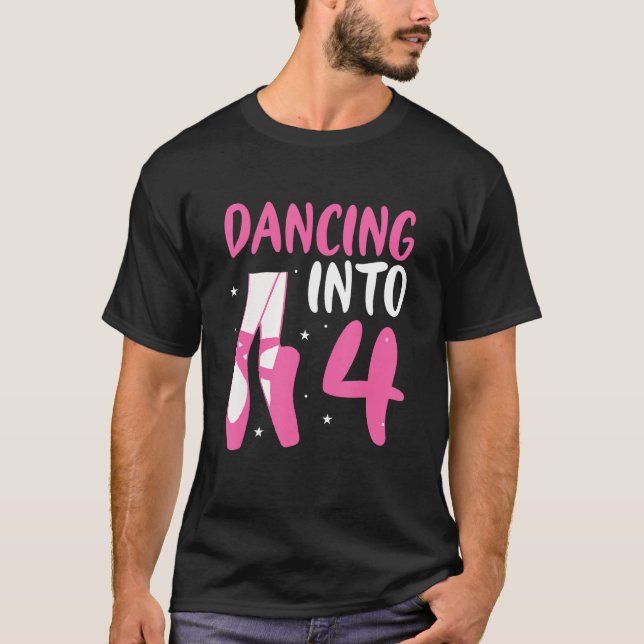 T-shirt Ballet Danseuse Danser dans 4e anniversaire Baller (Devant)