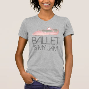 T-shirt Ballet Est Mon Jam Ballerina Pink Dance Chaussure