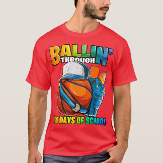 T-shirt Ballin par 100 jours de l'école de basket-ball Kin