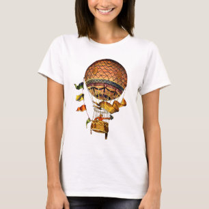 T-shirt Ballon à air chaud avec des drapeaux